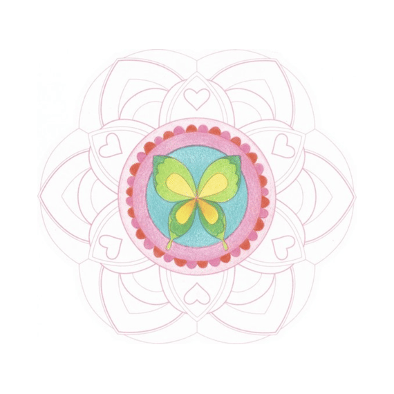 Kleurboek Graffy Pop Mandala Meisje