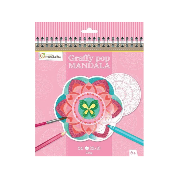 Kleurboek Graffy Pop Mandala Meisje