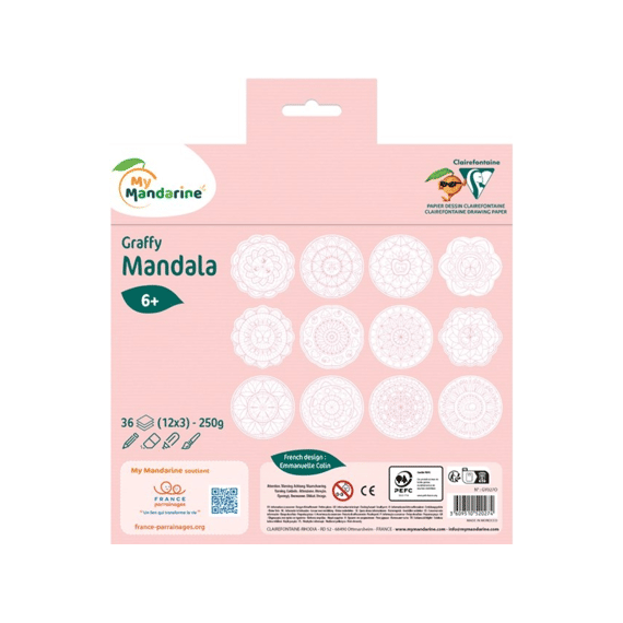Kleurboek Graffy Pop Mandala Meisje