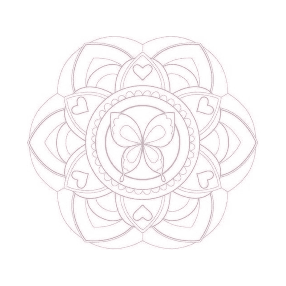 Kleurboek Graffy Pop Mandala Meisje