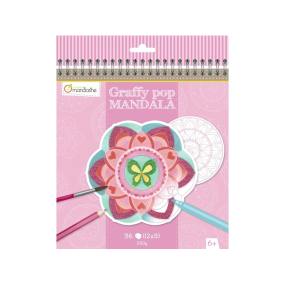 Kleurboek Graffy Pop Mandala Meisje