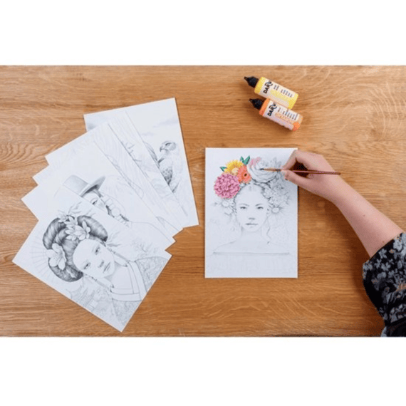 Kleurboek Odelia A4 Vrouwen