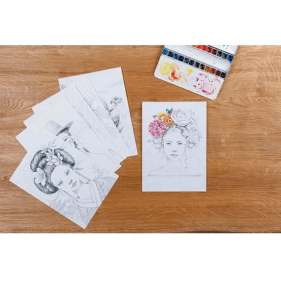 Kleurboek Odelia A4 Vrouwen