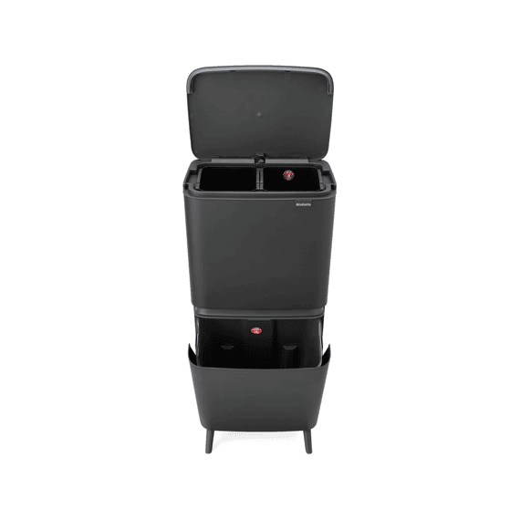 Sortup Recycle Hi Afvalemmer 25 + 10 + 10 Liter Dark Grey