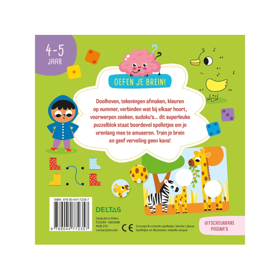 Oefen Je Brein! Leerrijke Spelletjes 4-5 Jaar