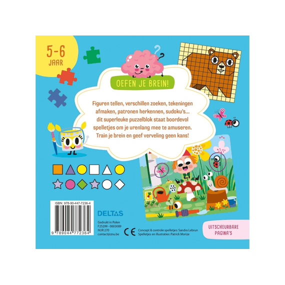 Oefen Je Brein! Leerrijke Spelletjes 5-6 Jaar