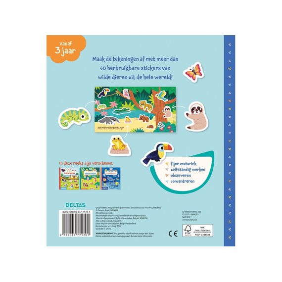 Mijn Eerste Stickerboek Kleine Handjes Dieren Van De Wereld