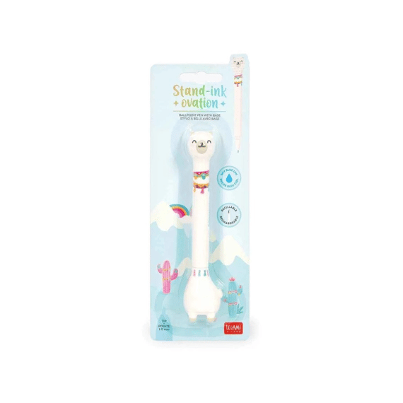 Legami Balpen Licht Blauw Stand-ink Ovation Llama