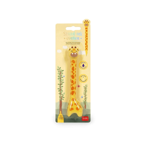 Legami Balpen Zwart Stand-ink Ovation Giraf