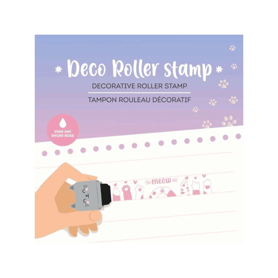 Legami Deco Roller Stempel Roze Kitty