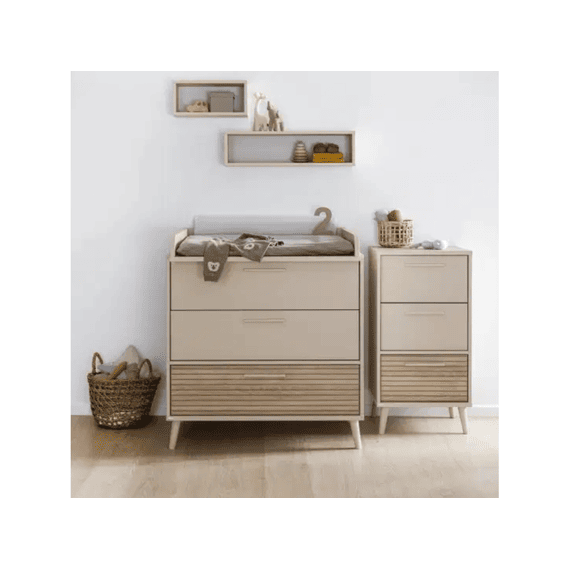 Paidi Commode Eefje Small 2 Laden Cashmere Beige/1 Lade Groovy