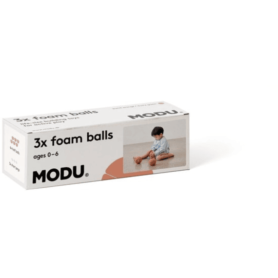 Modu Foam Bal Burnt Orange Dusty Green 3 Stuks