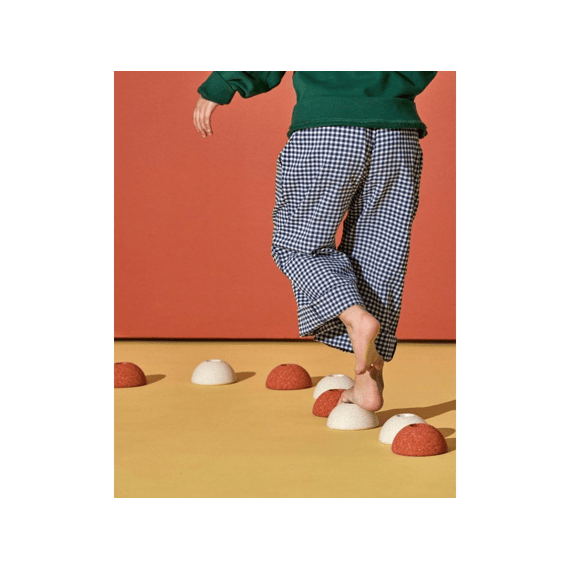Modu Foam Bal Burnt Orange Dusty Green 3 Stuks