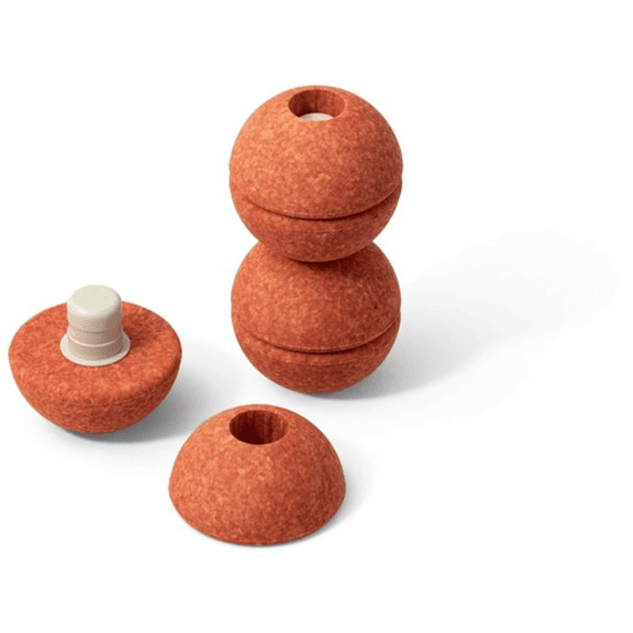 Modu Foam Bal Burnt Orange Dusty Green 3 Stuks