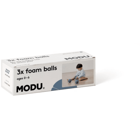 Modu Foam Bal Deep Blue Sky Blue 3 Stuks