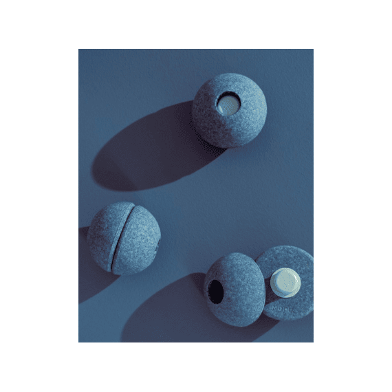 Modu Foam Bal Deep Blue Sky Blue 3 Stuks