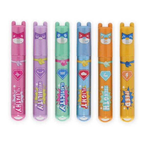 Legami Mini Markeerstiften Teddys Superpower 6 Stuks