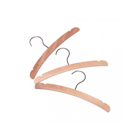 Mamelou Houten Kleerhanger Taupe Set 3 Stuks