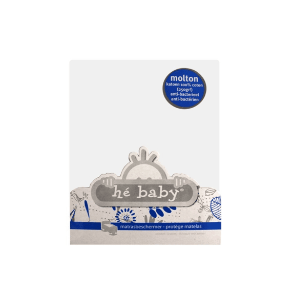 He Baby Matrasbeschermer Molton 250gr Met Elastiek 70x140cm