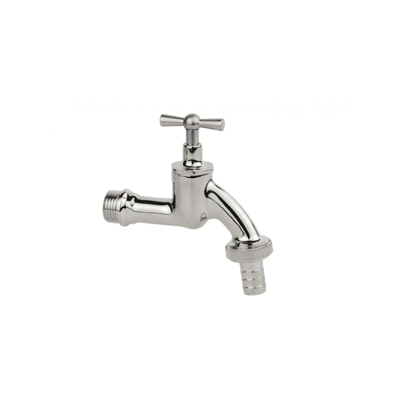 Tapkraan Messing Verchroomd met Kruk 1/2