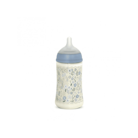 Suavinex Wonderland Fles 270ml Zuigspeen SXpro M Liberty Blauw
