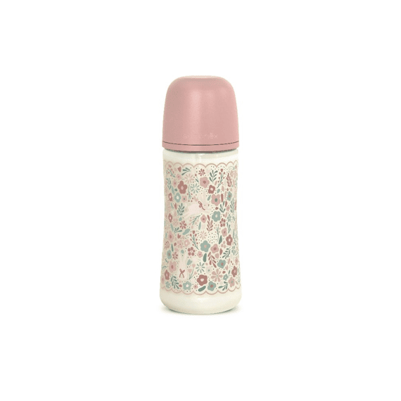 Suavinex Wonderland Fles 360ml Zuigspeen SXpro L Liberty Roze