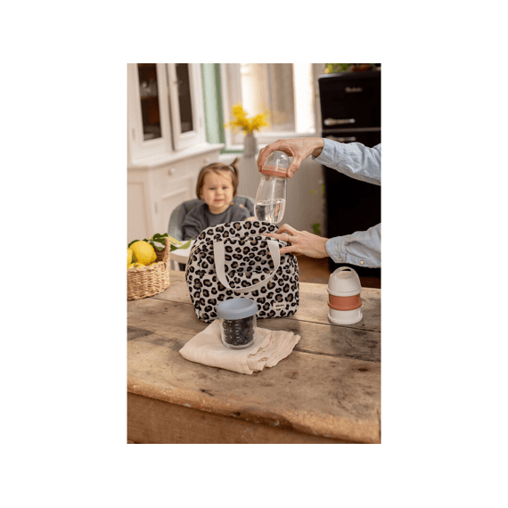 Beaba Set Van 10 Glazen Bewaarpotjes 250 Ml (natural  Color Mix)