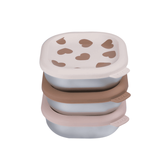 Beaba Rvs Snack Doosjes Multi-use X3 - Biglove