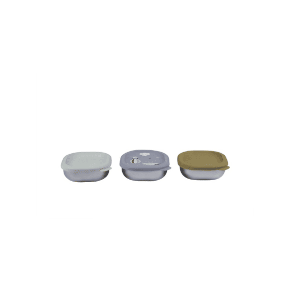 Beaba Rvs Snack Doosjes Multi-use X3 - Adventure
