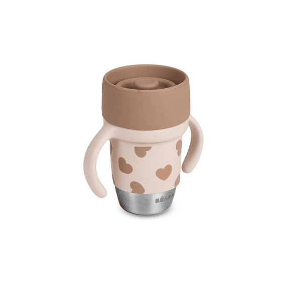 Beaba Rvs Leerbeker Click & Drink Biglove