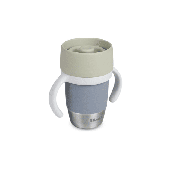 Beaba Rvs Leerbeker Click & Drink Kiezel