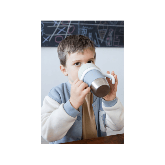 Beaba Rvs Leerbeker Click & Drink Kiezel