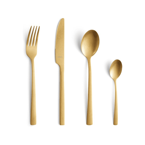 Amefa Manille Vintage Bestek 16-delig Mat Goud