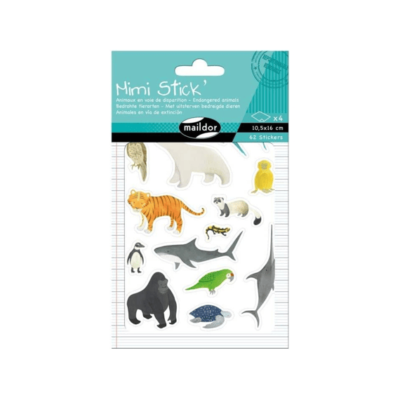 Stickers Mimi Stick Bedreigde Dieren