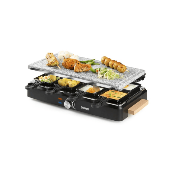 Domo Do9262g Raclette Grill 1400w Grillplaat + Steen