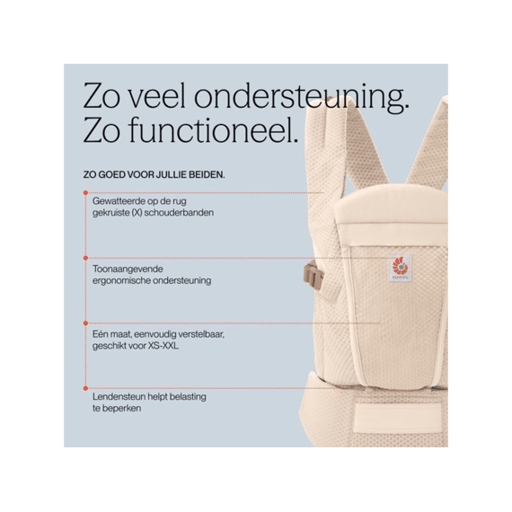 Ergobaby Draagzak Omni Lite Mesh Pearl Grey