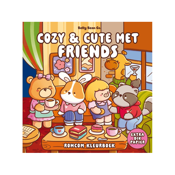 Kleurboek Cozy & Cute Met Friends