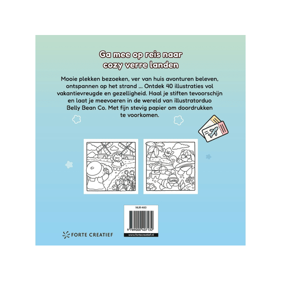 Kleurboek Cozy & Cute Op Vakantie