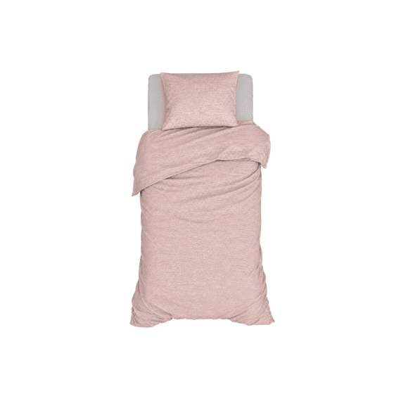 Romanette Jersey Dekbedovertrekset Melange Roze 140x200/220