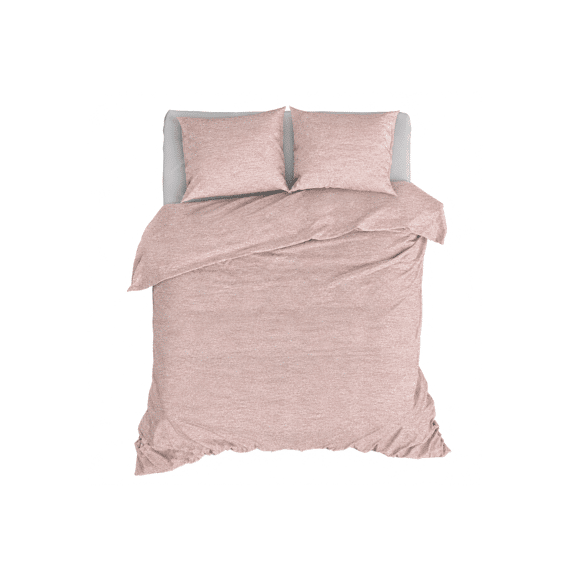 Romanette Jersey Dekbedovertrekset Melange Roze 200x200/220