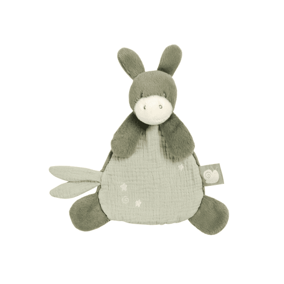 Nattou Loulou Mini Doudou Ezel Lindegroen