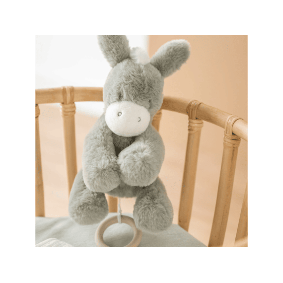 Nattou Loulou Muziekknuffel Ezel Donkergroen