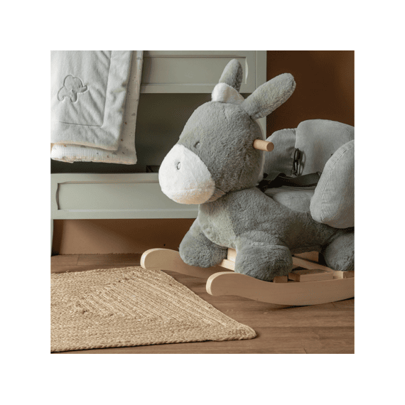 Nattou Loulou Schommelpaard Ezel Donkergroen