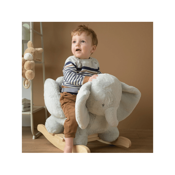 Nattou Loulou Schommelpaard Olifant Lindegroen