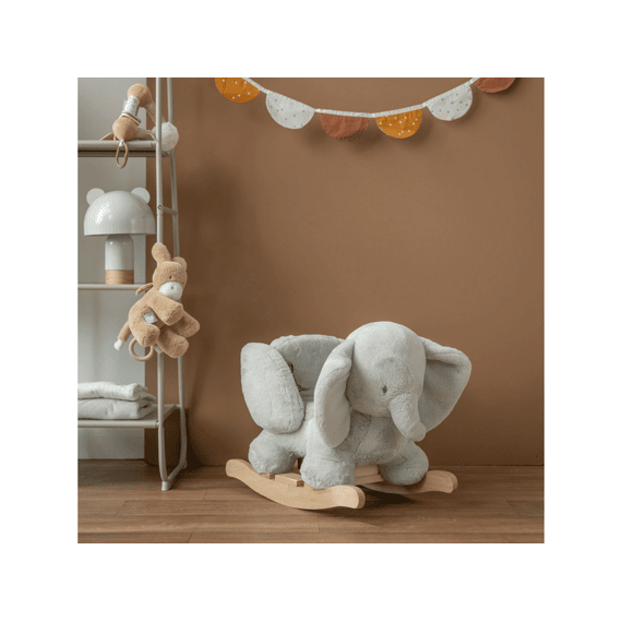 Nattou Loulou Schommelpaard Olifant Lindegroen