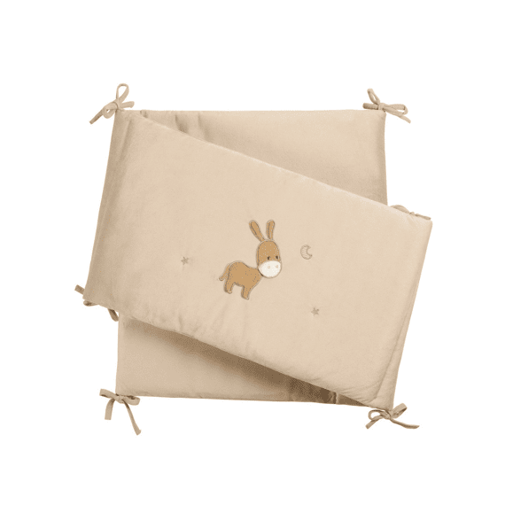Nattou Loulou Bedbumper Velours Zand