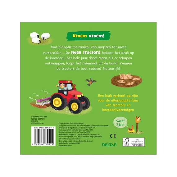 Een Boek Vol Stoere Tractors Vroem Vroem Aan Het Werk