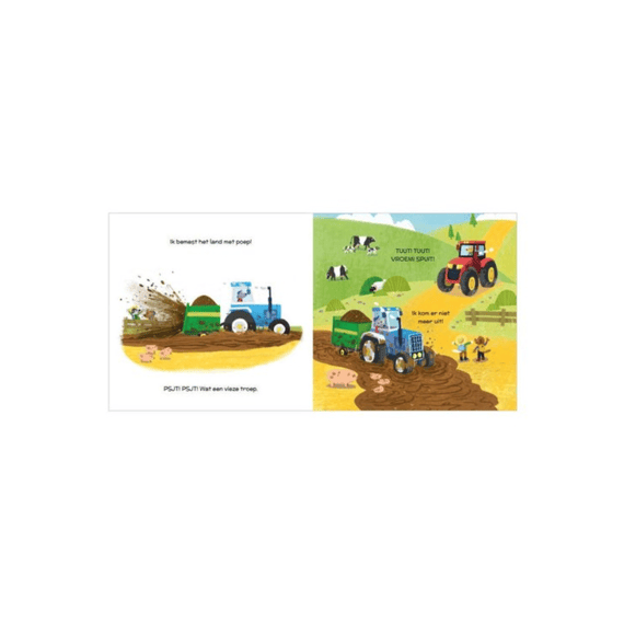 Een Boek Vol Stoere Tractors Vroem Vroem Aan Het Werk