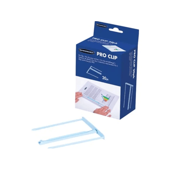 Banker Box Pro Clip Lichtblauw 20 Pakken