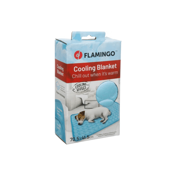 Flamingo Koeldeken Jahe Blauw 70.5x41.5cm